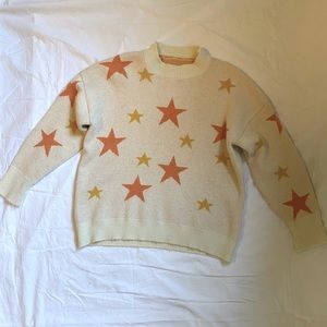 Cream star sweater